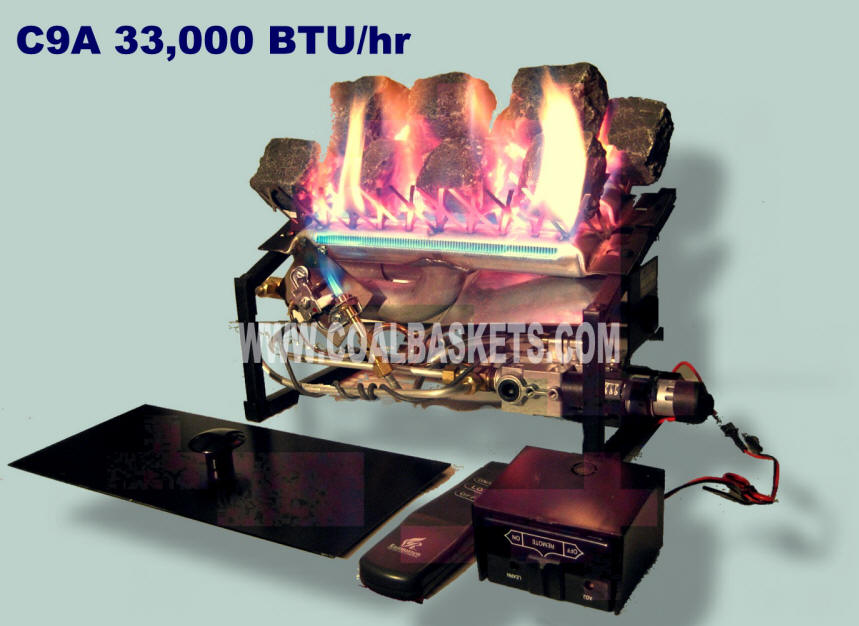 Rasmussen C9A Coal Basket burner with variable remote valve
