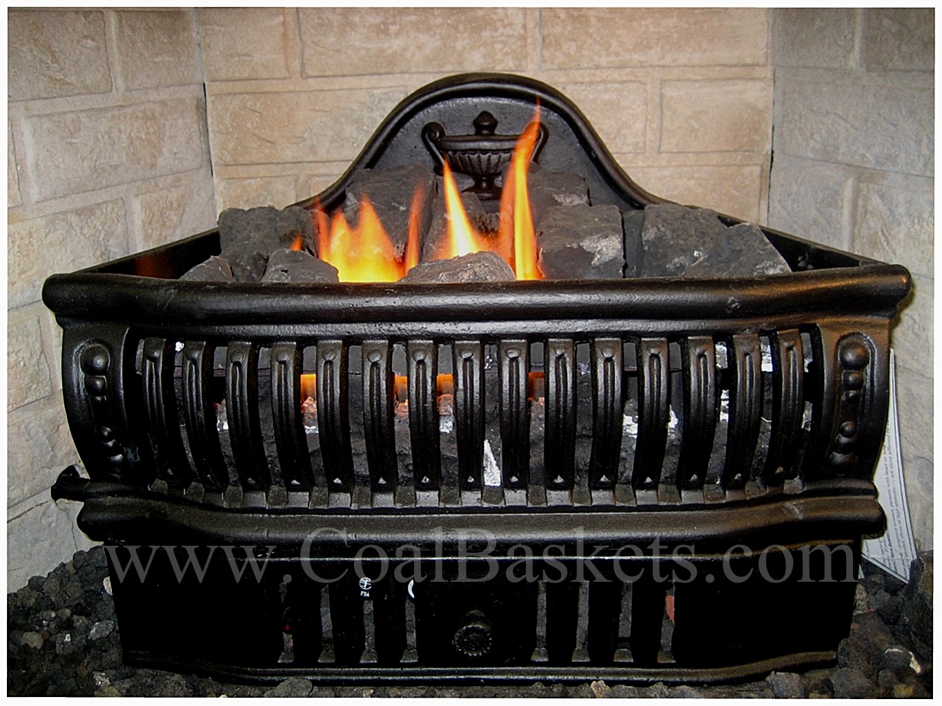 Most realistic Vent free classic gas coal grate!